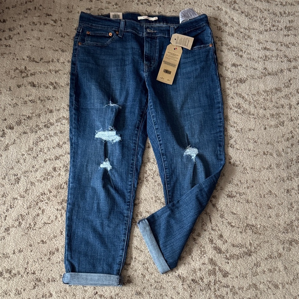 Levi's Dark Blue Boyfriend Jeans